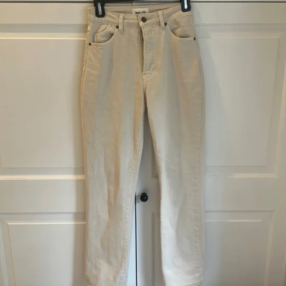 Rolla high rise straight legged jeans